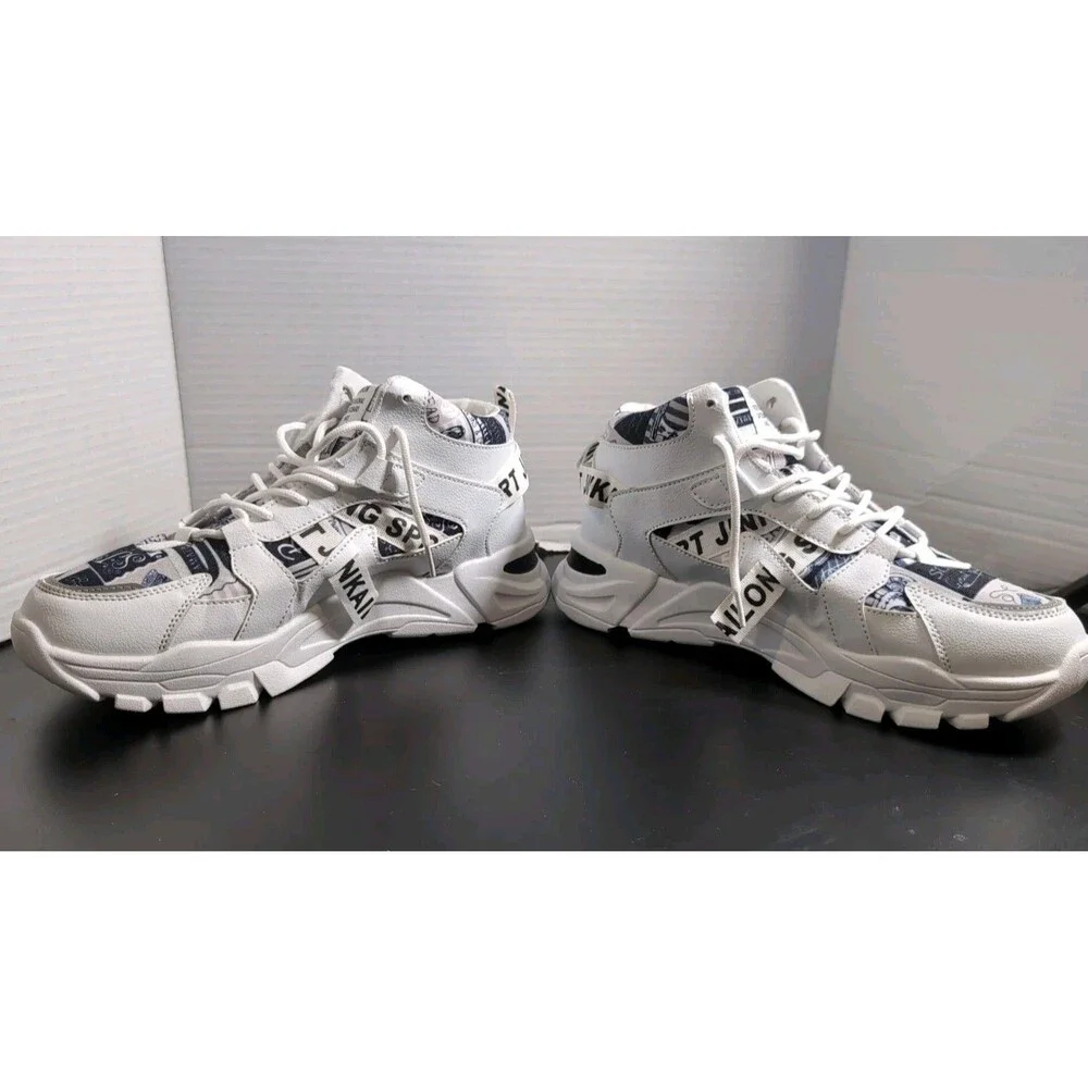FASHION SPORTS PROFESSIONAL SKATEBOARD SHOES MEN'S SIZE 10.5 (44) WHITE  NWOT